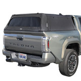 Explorer Soft Shell for 2024-2026 Toyota Tacoma 5 ft Bed - Black Canvas with Aluminum Frame 3 Quarter