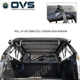Explorer Soft Shell for 2024-2026 Toyota Tacoma 5 ft Bed - Black Canvas with Aluminum Frame Low Open