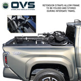 Explorer Soft Shell for 2024-2026 Toyota Tacoma 5 ft Bed - Black Canvas with Aluminum Frame Side Open