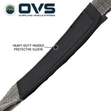 Brute Tow Strap - Gray with Black Ends & Storage Bag Padded Sleeve