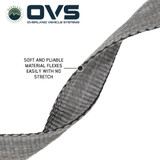 Brute Tow Strap - Gray with Black Ends & Storage Bag Flex