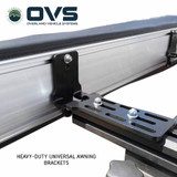 HD Nomadic 270 LT Awning - Dark Gray With Black Travel Cover Universal Bracket