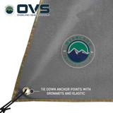 HD Nomadic 270 LT Awning Wall Kits - Dark Grey Fabric Grommet