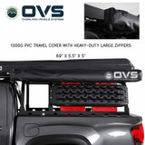 HD Nomadic 270 LTE Awning - Dark Gray with Black Travel Cover Universal Travel Cover