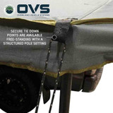 HD Nomadic 270 LTE Awning - Dark Gray with Black Travel Cover Universal Guide Lines