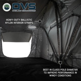 HD Nomadic Standard Soft Shell Roof Top Tent - Grey Body & Green Rainfly Internal