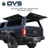 Expedition Pro+ Truck Cap for 2017-2022 Ford F-250 / F-350 6.8 ft Bed - Full Window Doors Open