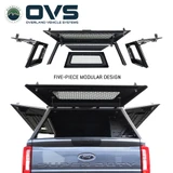 Expedition Pro+ Truck Cap for 2023-2027 Ford F-250 / F-350 6.8 ft Bed - Full Window Doors Exploded View