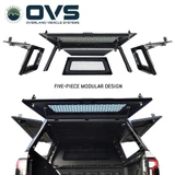 Expedition Pro+ Truck Cap for 2024-2025 Ford Ranger 5 ft Bed - Full Window Doors Open