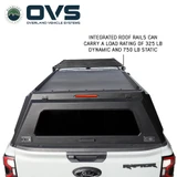 Expedition Pro+ Truck Cap for 2024-2025 Ford Ranger 5 ft Bed - Full Window Doors Rails