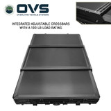 XD K2 Clam Shell Pop Up 2 Person Aluminum Hard Shell Roof Top Tent, Blue Body & Black Rainfly Top Crossbars