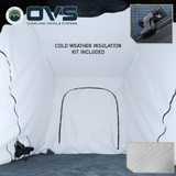 XD K2 Clam Shell Pop Up 2 Person Aluminum Hard Shell Roof Top Tent, Blue Body & Black Rainfly Cold Weather Kit