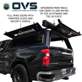 Expedition Pro+ Truck Cap for 2019-2027 Chevy Silverado / GMC Sierra 1500 - Full Window Doors 3 Quarter Open