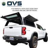 Expedition Pro+ Truck Cap for 2023-2027 Chevy Colorado / GMC Canyon 5 ft Bed - Full Window Doors Open