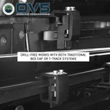 Expedition Pro+ Truck Cap for 2020-2027 Jeep Gladiator 5 ft Bed - Full Window Doors Clamps