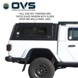 Expedition Pro+ Truck Cap for 2020-2027 Jeep Gladiator 5 ft Bed - Full Window Doors Side Closed
