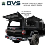 Expedition Pro+ Truck Cap for 2020-2027 Jeep Gladiator 5 ft Bed - Full Window Doors Open
