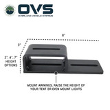 Ruff Rax Tent Riser Bracket Dimension