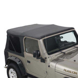 14010235 King 4WD Premium Replacement Soft Top Without Upper Doors, Black Diamond With Tinted Windows, Jeep Wrangler TJ 1997-2006