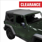 14010335 King 4WD Premium Replacement Soft Top, Black Diamond With Tinted Windows, Jeep Wrangler JK 2 Door 2007-2009