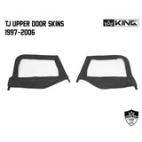 14019935 King 4WD Premium Upper Door Skins Black Diamond Passenger & Driver Side Jeep Wrangler TJ 1997-2006