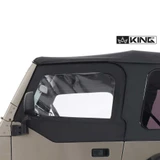 14019935 King 4WD Premium Upper Door Skins Black Diamond Passenger & Driver Side Jeep Wrangler TJ 1997-2006