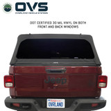 Explorer Soft Shell for 2020-2026 Jeep Gladiator 5 ft Bed - Black Canvas with Aluminum Frame Rear Closed