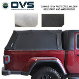 Explorer Soft Shell for 2020-2026 Jeep Gladiator 5 ft Bed - Black Canvas with Aluminum Frame Side
