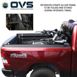 Explorer Soft Shell for 2019-2026 RAM 1500 5.7 ft Bed - Black Canvas with Aluminum Frame Collapsed Side