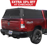 Explorer Soft Shell for 2019-2026 RAM 1500 5.7 ft Bed - Black Canvas with Aluminum Frame 3 Quarter
