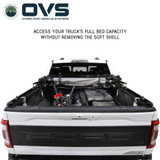 Explorer Soft Shell for 2019-2026 Ford F-150 5.5 ft Bed - Black Canvas with Aluminum Frame Rear Open Bed