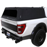 Explorer Soft Shell for 2019-2026 Ford F-150 5.5 ft Bed - Black Canvas with Aluminum Frame 3 Quarter
