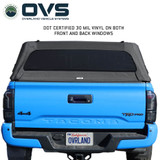 Explorer Soft Shell for 2016-2023 Toyota Tacoma 5 ft Bed - Black Canvas with Aluminum Frame Rear Closed