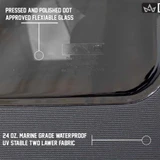 14011235 King 4WD Premium Replacement Soft Top, Black Diamond With Tinted Windows, Jeep YJ 1987-1995 Wrangler