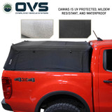 Explorer Soft Shell for 2019-2023 Ford Ranger 5 ft Bed - Black Canvas with Aluminum Frame Side