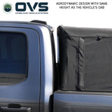 Explorer Soft Shell for 2017-2026 Ford F-250 / F-350 6.8 ft Bed - Black Canvas with Aluminum Frame Gap