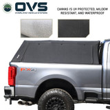 Explorer Soft Shell for 2017-2026 Ford F-250 / F-350 6.8 ft Bed - Black Canvas with Aluminum Frame Side