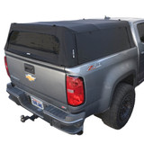 Explorer Soft Shell for 2015-2026 GM Colorado / Canyon 5 ft Bed - Black Canvas with Aluminum Frame 3 Quarter