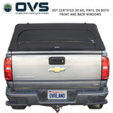 Explorer Soft Shell for 2015-2026 GM Colorado / Canyon 5 ft Bed - Black Canvas with Aluminum Frame Rear Closed