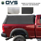 Explorer Soft Shell for 2009-2026 RAM 2500/3500 6.4 ft Bed - Black Canvas with Aluminum Frame Side
