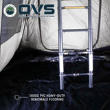 HD Nomadic 3 White Annex Room Enclosure with PVC Flooring and Mesh Screen Doors and Windows PVC Floor