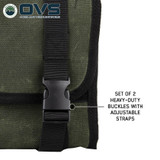Rolled Bag First Aid - #16 Waxed Canvas Universal Buckle