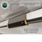 Nomadic Awning 180 Degree - Dark Gray Cover With Black Cover velcro