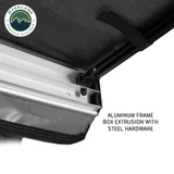 HD Nomadic 90 Degree Awning - Grey Body, Green Trim & Black Travel Cover Aluminum Box Frame