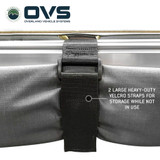 HD Nomadic 270 Degree Awning - Driver Side - Dark Gray Awning with Black Cover Strap