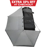 HD Nomadic 270 Degree Awning - Driver Side - Dark Gray Awning with Black Cover Driver