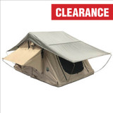 18119933 OVS TMBK 3 Person Roof Top Tent with Green Rain Fly Lifestyle Shot