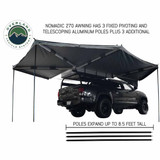 Nomadic Awning 270 Degree - Passenger Side Dark Gray Awning With Black Cover