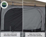 HD Bushveld Cantilever Hard Shell Roof Top Tent Grey Body & Tan Rainfly