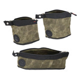 Waxed Canvas 3-Bag Set Small/Medium Size Storage Bags - #12 Waxed Canvas 3 Bags